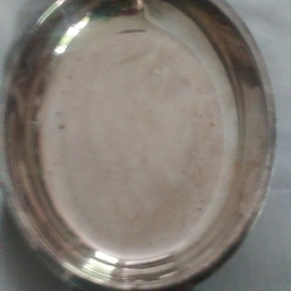 Silver plated oblong serving platter/bowl